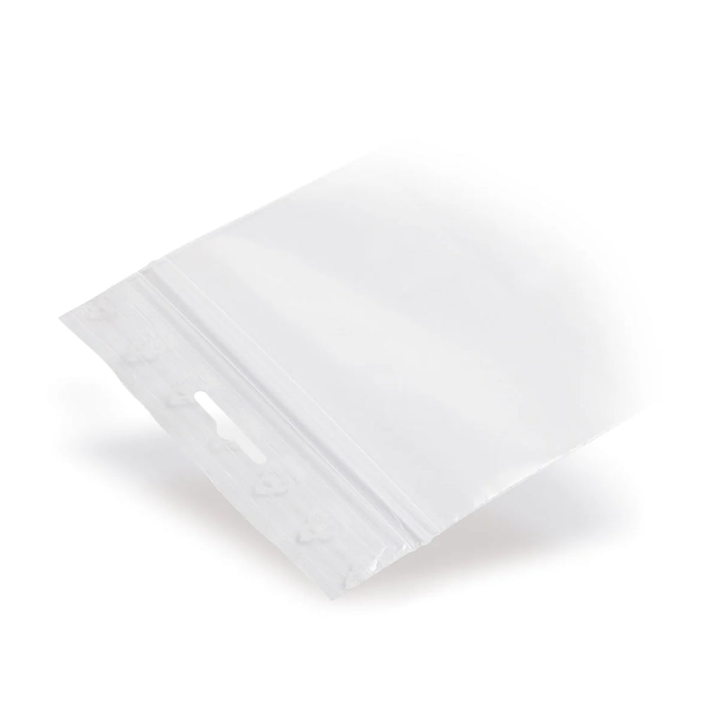 LDPE-Druckverschlussbeutel mit Eurolochausstanzung (50 µm)