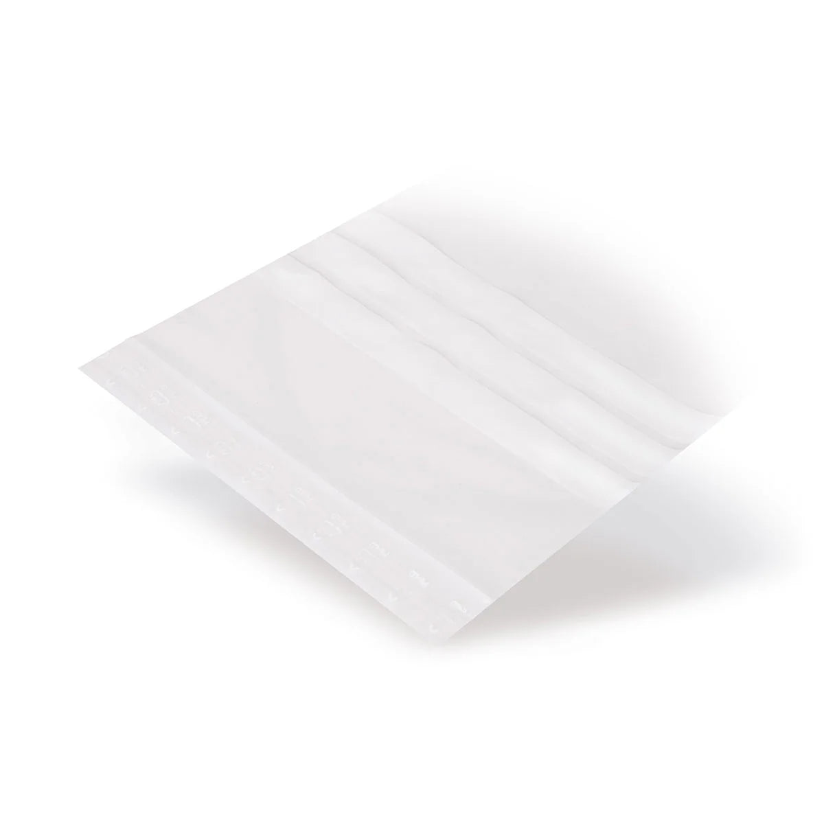 LDPE-Druckverschlussbeutel mit drei weissen Beschriftungsstreifen (50 µm)