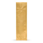 Seitenfaltenbeutel Gold mit Aromaschutzventil