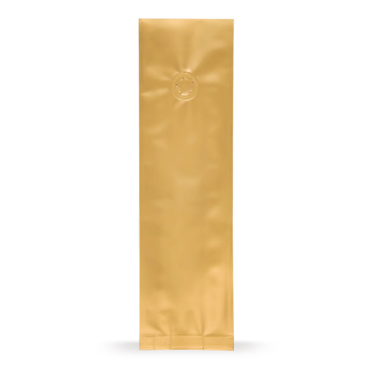 Seitenfaltenbeutel Gold mit Aromaschutzventil