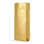 Seitenfaltenbeutel Gold mit Aromaschutzventil