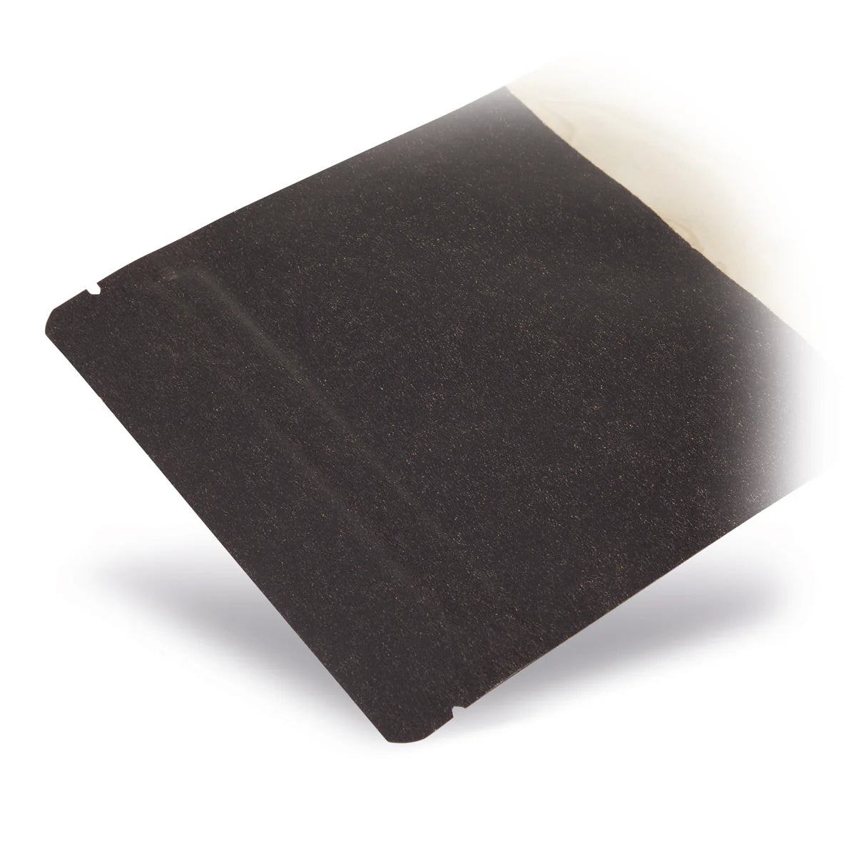 Standbodenbeutel Kraftpapier mit Sichtfenster Schwarz