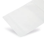 Standbodenbeutel Kraftpapier mit Sichtfenster Weiß